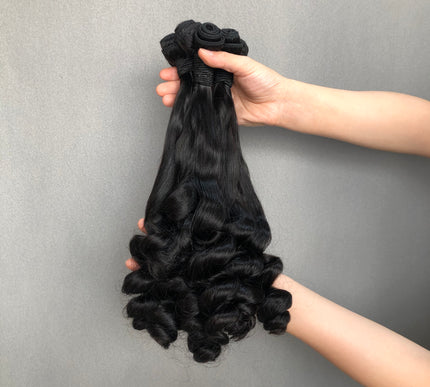 Ultimate Luxury of Virgin Hair Bundles Super Double Drawn Hair Duchess Curl Natural Color