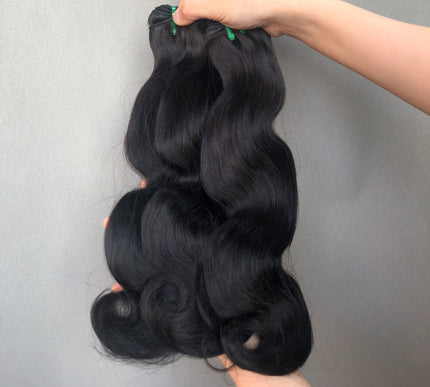Classic Style Double Drawn Hair Body Wave Natural Color