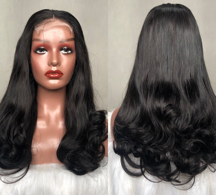 4x4 Lace Closure Wig Double Drawn Quality Curve Straight