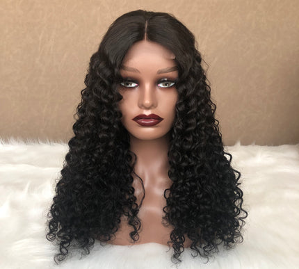 Super Double Drawn Brazilian 4x4 Lace Closure Wig Amazing Curl