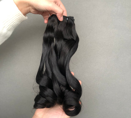 Hot Selling Super Double Drawn Bouncy Wave Style Funmi Hair Quality