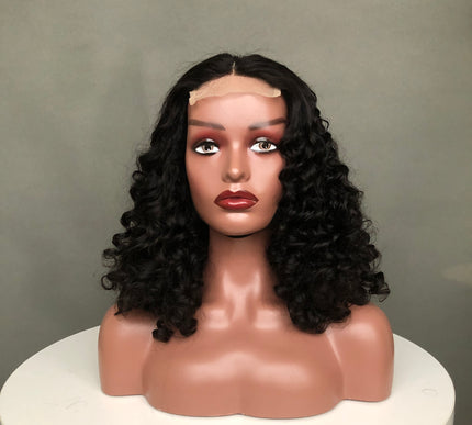 4x4 Lace Closure Wig virgin Human Hair Luxy Style Natural Color