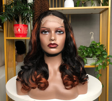 4x4 Closure Wig Bouncy Wave Factory Wig 18inch