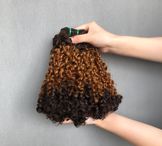 Top Quality Virgin Double Drawn Pixie Curl Color T4/30/4