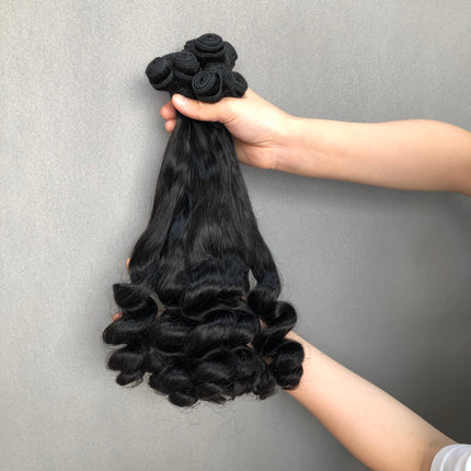 Ultimate Luxury of Virgin Hair Bundles Super Double Drawn Hair Duchess Curl Natural Color