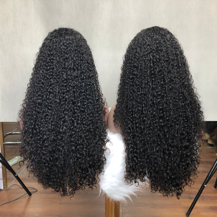 13x4 Lace Frontal Wig Super Double Drawn Pixie Curl