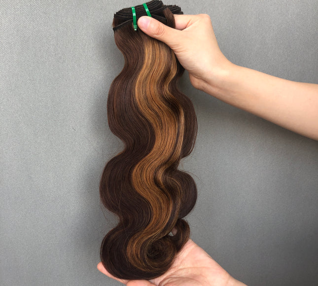 Vietnam Virgin Hair Body Wave Piano Color Hair Bundles