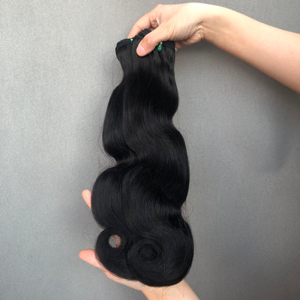 Classic Style Double Drawn Hair Body Wave Natural Color