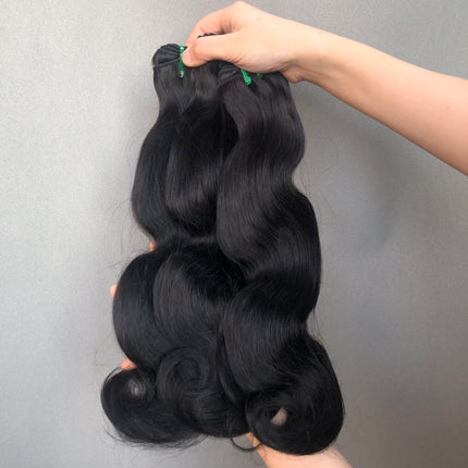 Classic Style Double Drawn Hair Body Wave Natural Color