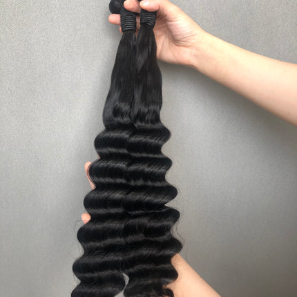 Super Double Drawn Virgin Hair Extensions for the Modern Woman Half Deep Wave