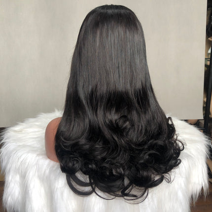 4x4 Lace Closure Wig Double Drawn Quality Curve Straight