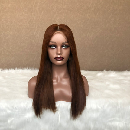 4x4 Super Double Drawn Straight Hair Wig With Diffrent Color
