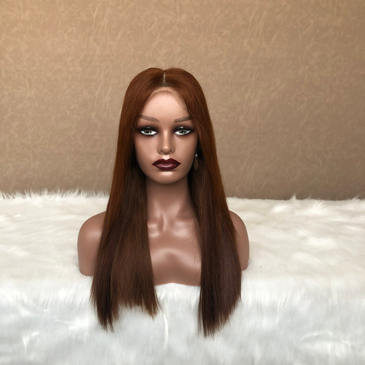 4x4 Super Double Drawn Straight Hair Wig With Diffrent Color