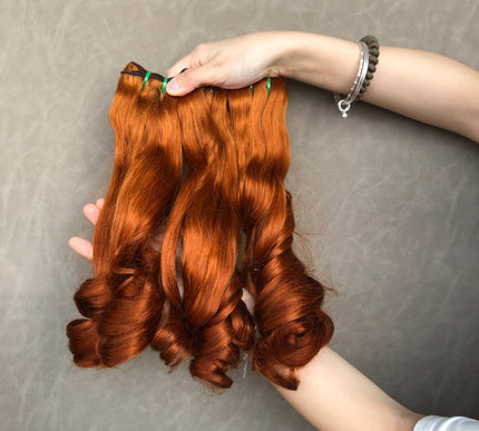 Fahsion Brazilian Virgin Hair Bouncy Wave Color #350