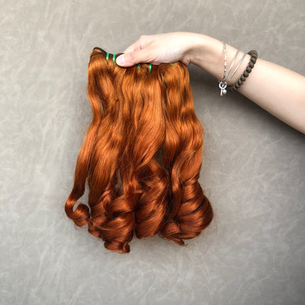 Fahsion Brazilian Virgin Hair Bouncy Wave Color #350