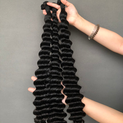 Unleash the Power of Peruvian Hair Extensions Super Double Drawn Ocean Depp Wave