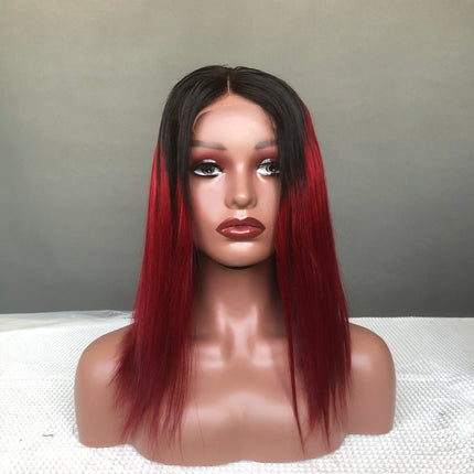 4x4 Super Double Drawn Straight Hair Wig With Diffrent Color