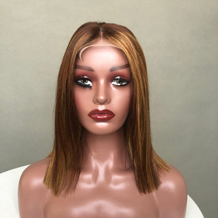 4x4 Super Double Drawn Straight Hair Wig With Diffrent Color