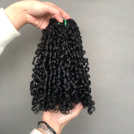 Super Best Selling Virgin Hair Double Drawn Quality Pixie Curl
