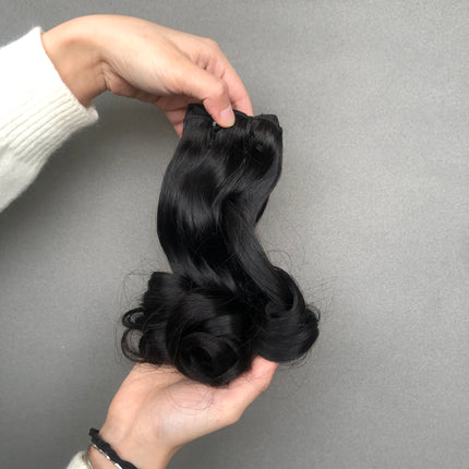 Hot Selling Super Double Drawn Bouncy Wave Style Funmi Hair Quality