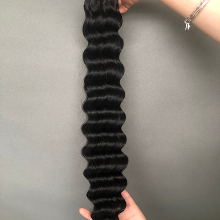 High Quality Virgin Human Hair Funmi hair Loose Deep Wave Natural Color