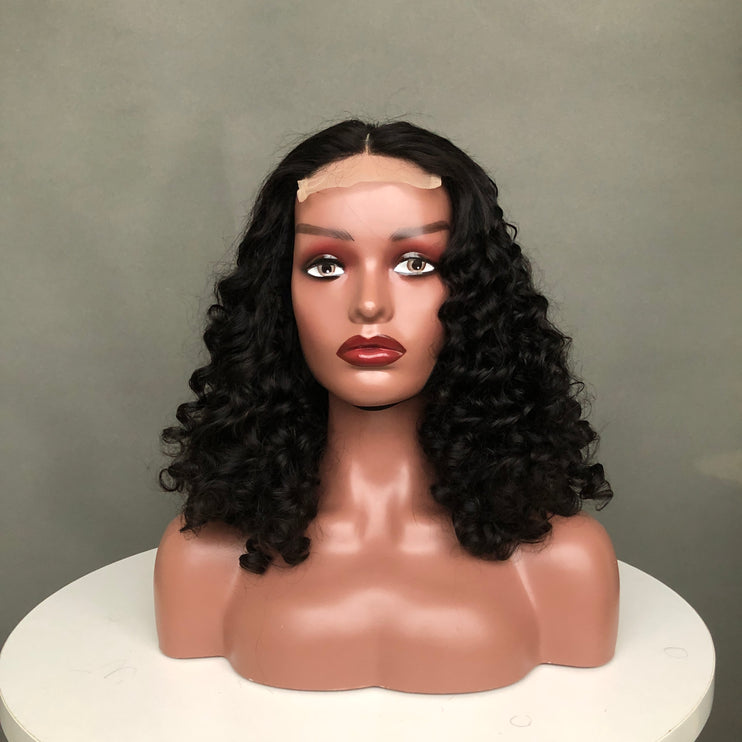 4x4 Lace Closure Wig virgin Human Hair Luxy Style Natural Color
