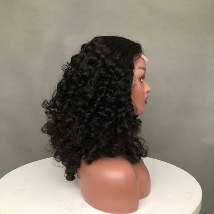 4x4 Lace Closure Wig virgin Human Hair Luxy Style Natural Color