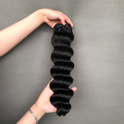 High Quality Virgin Human Hair Funmi hair Loose Deep Wave Natural Color