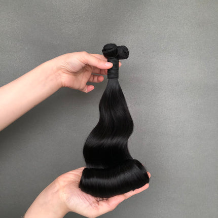 Transform Your Hairstyle with Double Drawn Human Hair Extensions Egg Curl