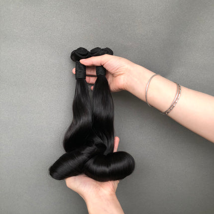 Transform Your Hairstyle with Double Drawn Human Hair Extensions Egg Curl