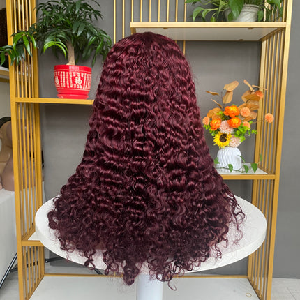 5x5 Lace Closure Wig Burmese Curl Factory Wig Different Color