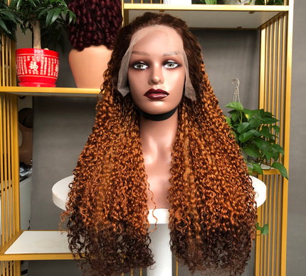 13x4 Lace Frontal Wig Factory Full Density Wig Pixie Curl T4/30/4