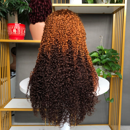 13x4 Lace Frontal Wig Factory Full Density Wig Pixie Curl T4/30/4