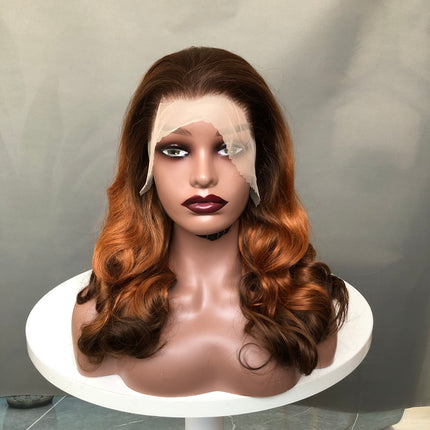 13x4 Big Lace Frontal Wig Factory Bouncy Wave Different Color
