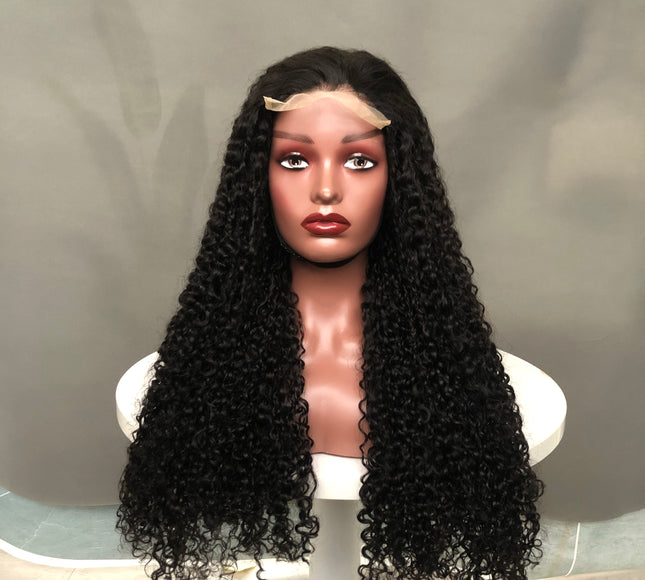 5x5  Lace Closure Factory Wig Pixie Curl Double Drawn Quality