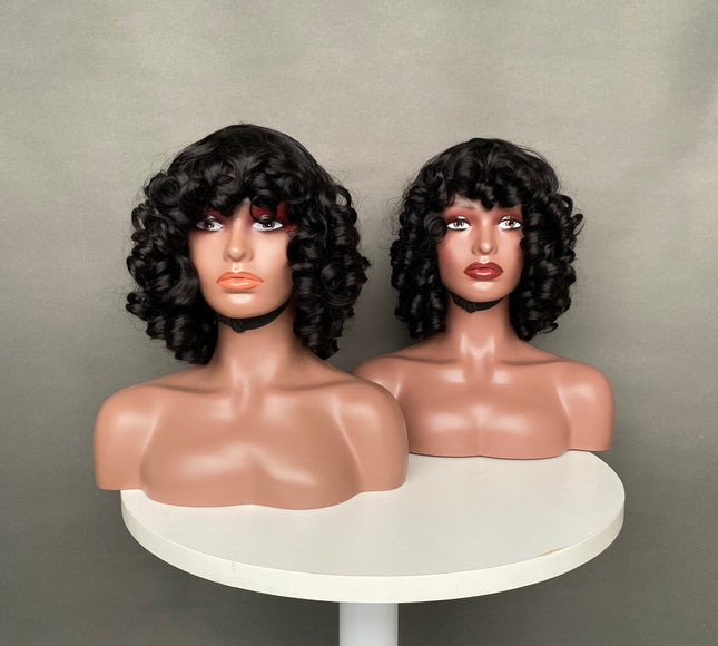 Factory Bouncy Fringe Wig Different Color