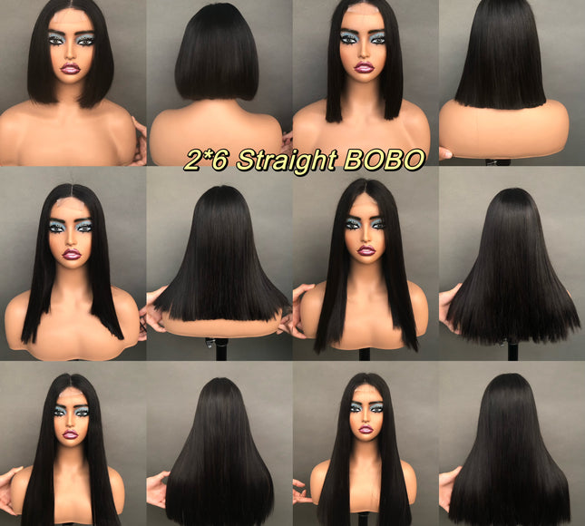 2x6 Kim K Bob Wig Natural Color