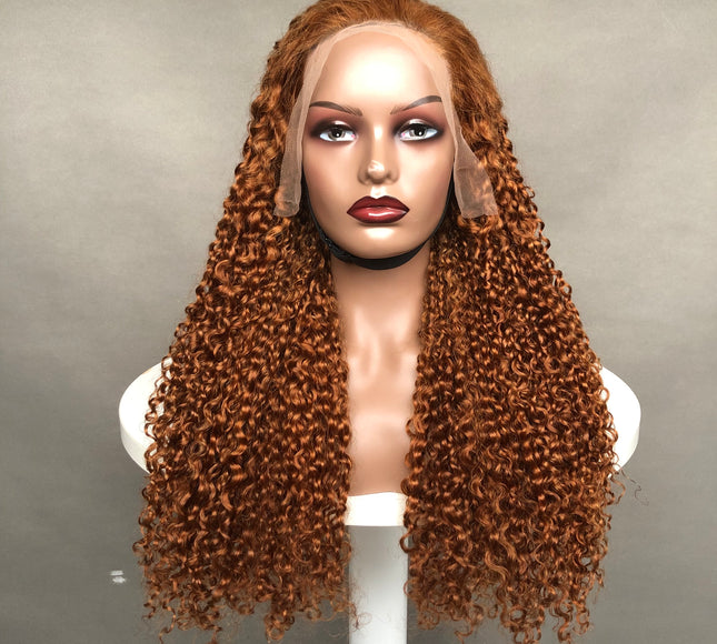 13x4 Lace Frontal Wig Factory Full Density Wig Pixie Curl #30