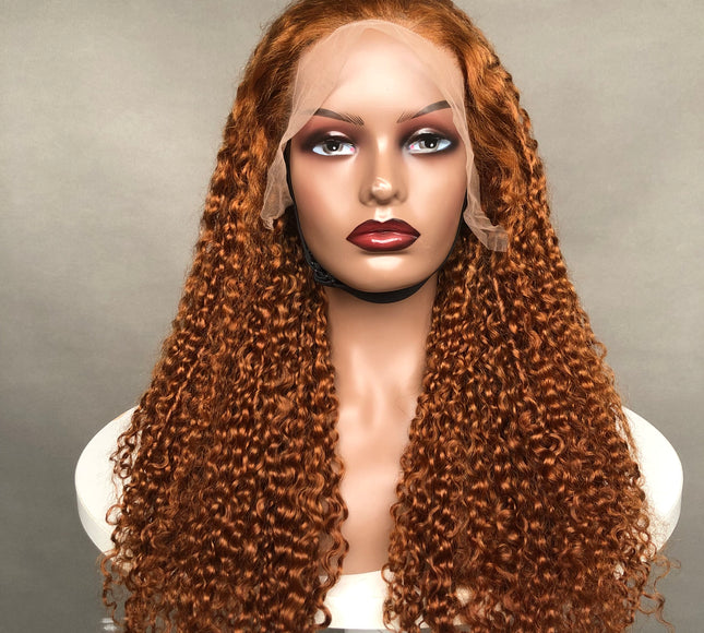 13x4 Lace Frontal Wig Factory Full Density Wig Pixie Curl #30