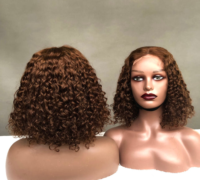 4x4 Closure Wig Amazing Curl Factory Wig Color #4