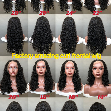 13x4 Lace Frontal Wig Ear To Ear Amazing Curl Natural Color