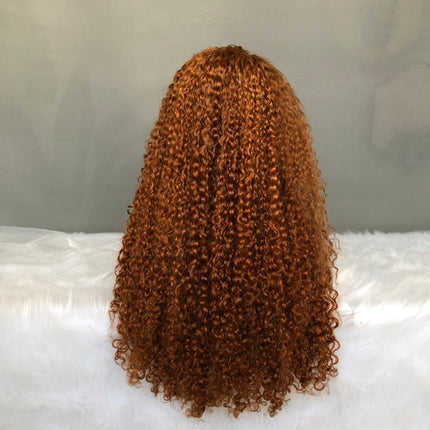 13x4 Lace Frontal Wig Factory Full Density Wig Pixie Curl #30