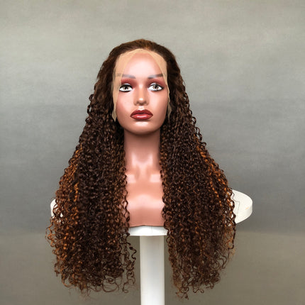13x4 Lace Frontal Wig Factory Full Density Wig Vietnam Pixie Curl Piano Color