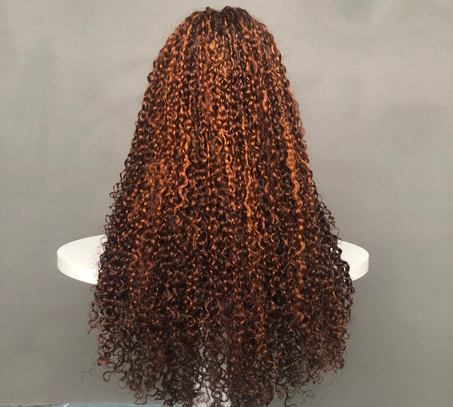 13x4 Lace Frontal Wig Factory Full Density Wig Vietnam Pixie Curl Piano Color