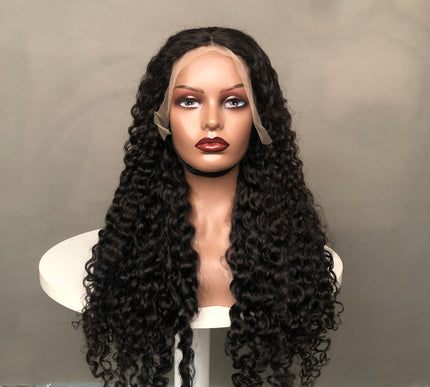 13x4 Lace Frontal Wig Ear To Ear Amazing Curl Natural Color