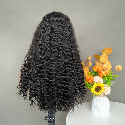 5x5 HD Lace Closure Factory Wig Burmese Curl Natural Color