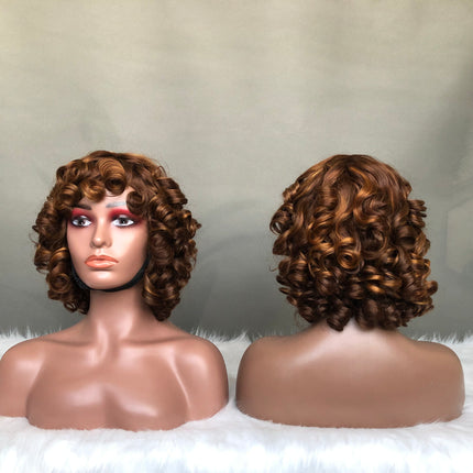Factory Bouncy Fringe Wig Different Color