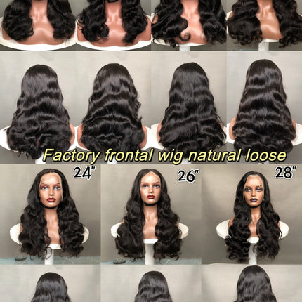 13x4 Lace Frontal Wig Factory Bouncy Wave Full Density