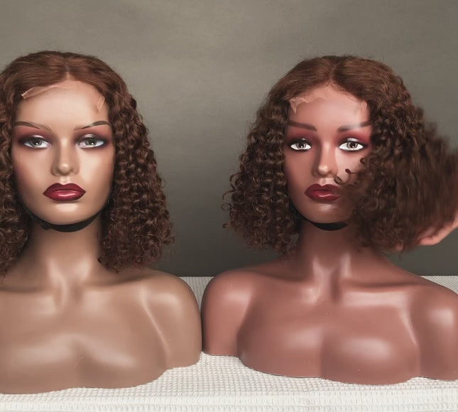 4x4 Closure Wig Amazing Curl Factory Wig Color #4